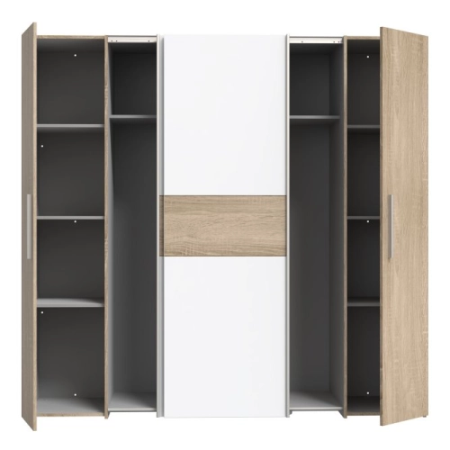 Szafa ubraniowa 200 cm Sonoma/Biały